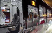 Sərnişin avtobusu yük maşını ilə toqquşdu