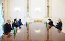 İlham Əliyev “Zayed İnsan Qardaşlığı Mükafatı” ilə bağlı nümayəndə heyətini qəbul edib