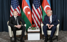 Əliyevlə Tramp görüşdü