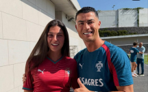 Ronaldonu görəndə göz yaşlarını saxlaya bilmədi