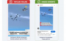 Ölən hərbçimizlə bağlı yayılan paraşüt görüntüləri yalandır