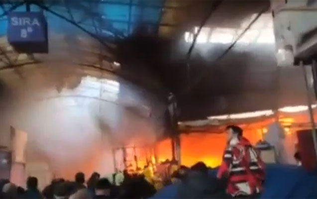 “Sədərək”dəki yanğından yeni görüntülər