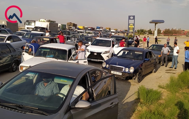 Bakıya girişdə tıxac