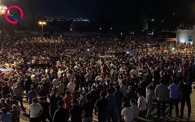 Bakıda Ordumuza dəstək aksiyası keçirilir - Fotolar + Video