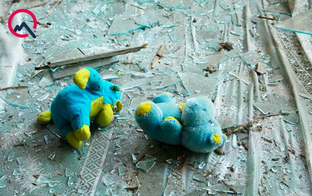 Tovuzda ermənilərin dağıtdığı evlərdən