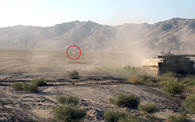 Müdafiə Nazirliyi təlimdən görüntülər yaydı