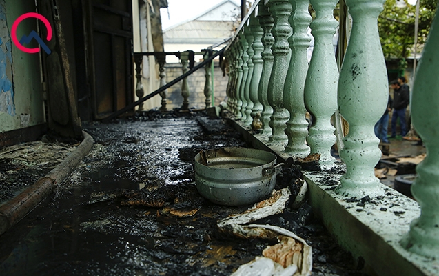 Ermənilər Bərdədə yanğın törətdi