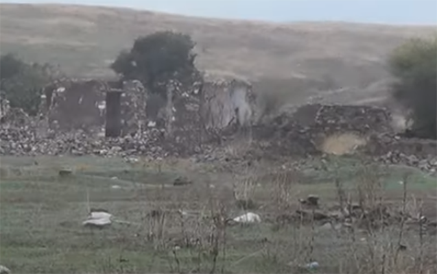 Müdafiə Nazirliyi Cəbrayılın Çaxırlı kəndindən görüntülər yaydı