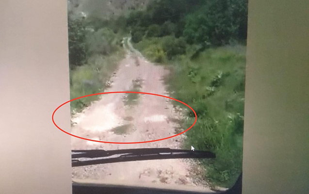 Kəlbəcərdə jurnalistlərin minaya düşdüyü anın