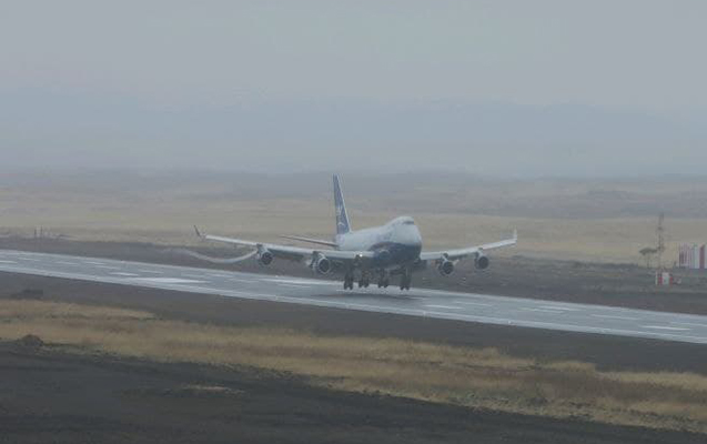 Füzuli aeroportuna ilk yük təyyarəsi endi