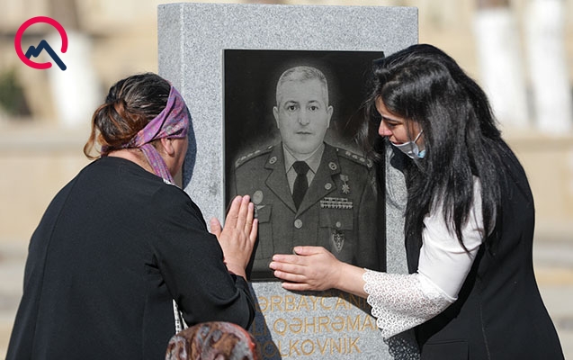 Xalq şəhidlərini anır...