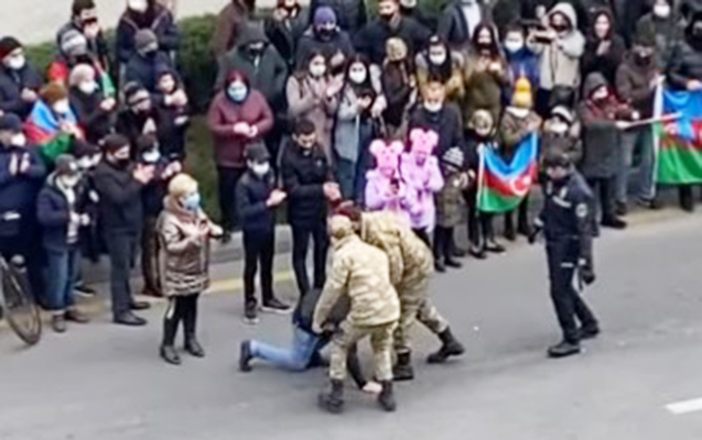 Zəfər yürüşünün ən təsirli anı...