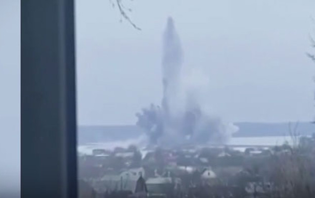 Ukrayna bənd körpüsünü partlatdı