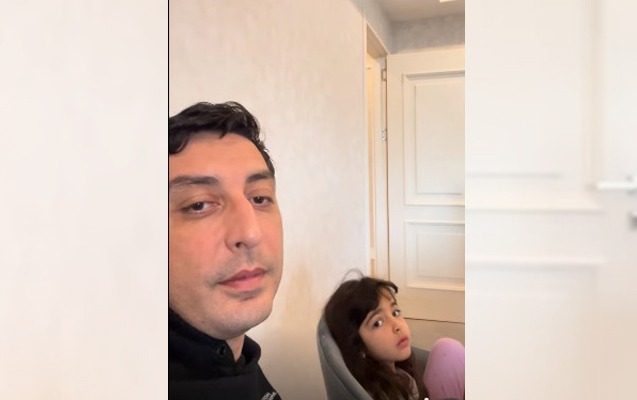 Nazirin uşaqları ilə bu görüntüsü maraqla qarşılandı