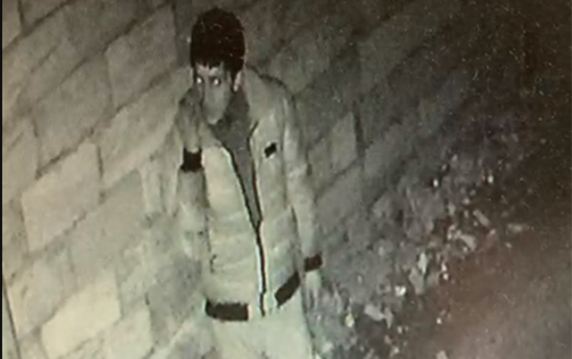 Su sayğacı oğurlayarkən kameraya düşdü