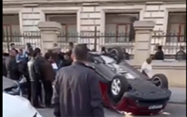 Bakıda maşın aşdı