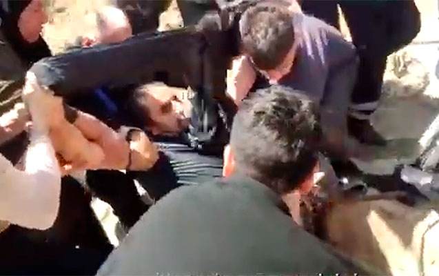 Su quyusuna düşən kişi belə xilas edildi