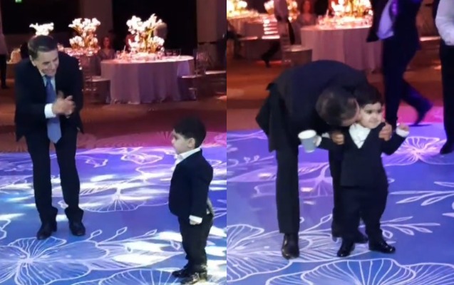 Novruz Məmmədov nəvəsinin kiçik toyunda