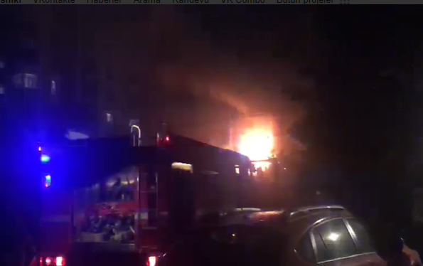 Bakıda yaşayış binasında yanğın