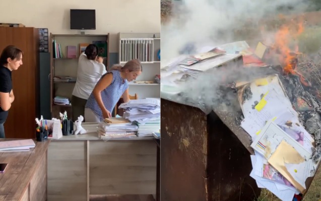 Ermənilər Laçını belə tərk edir