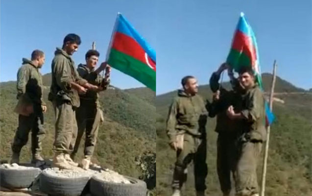 Daha bir strateji yüksəklikdə Azərbaycan bayrağı dalğalanır