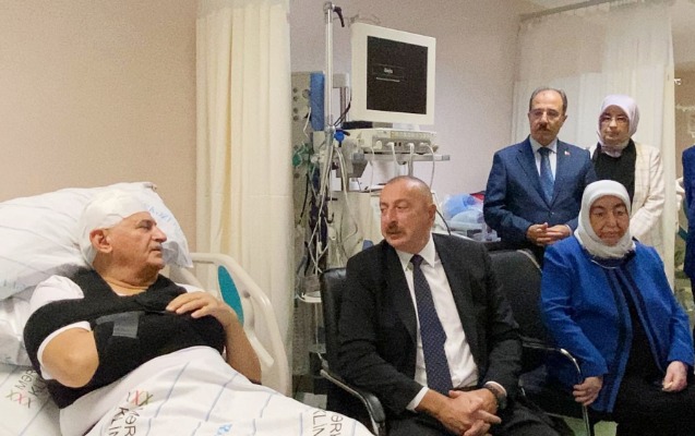 İlham Əliyev Binəli Yıldırıma baş çəkdi