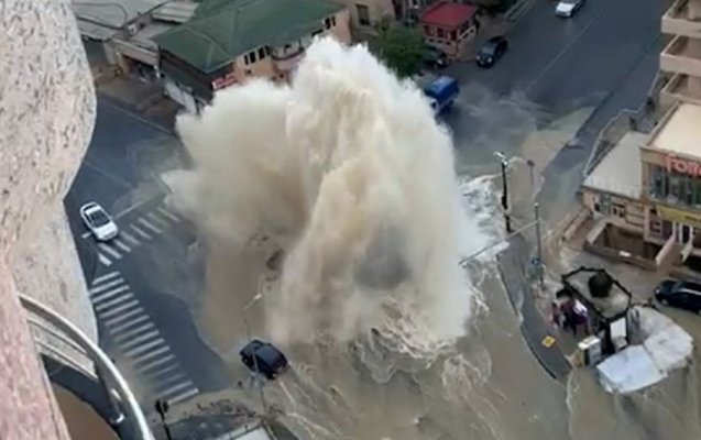 Bakını su ilə təmin edən xətdə partlayış