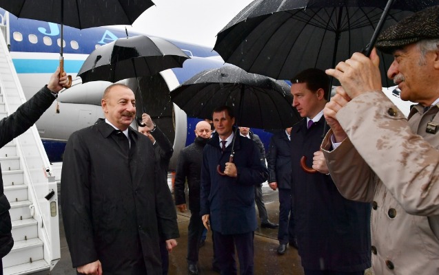İlham Əliyev Rusiyaya getdi