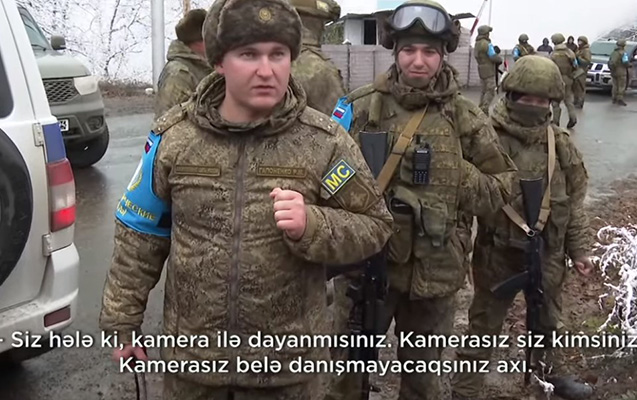 Sülhməramlılar azərbaycanlı jurnalistlərə mane olmaq istədi