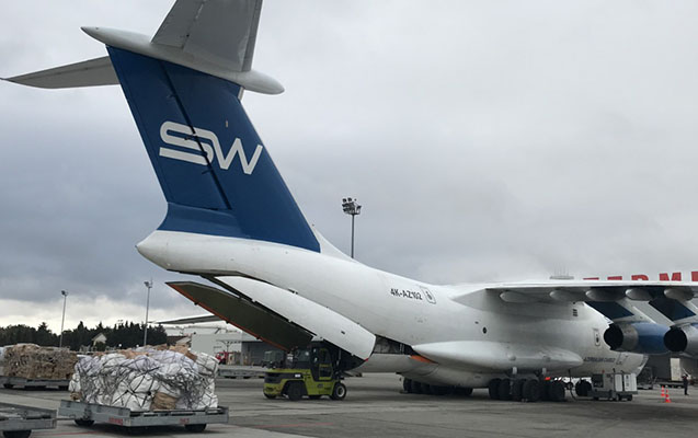 Növbəti yardım təyyarəsi Türkiyəyə göndərildi