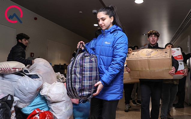 RİİB-in yardım kampaniyasında izdiham