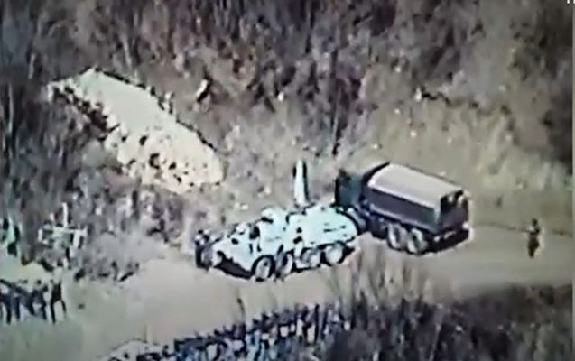 Sülhməramlılar ermənilərin hərbi maşınını belə müşayiət etdi