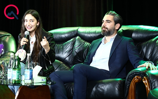 Neslihan-Kadir cütlüyü Bakıda tələbələrlə görüşdü