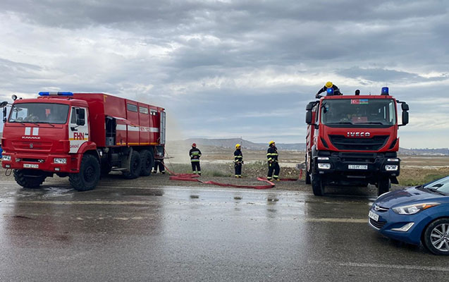 Magistral su kəmərində qəza