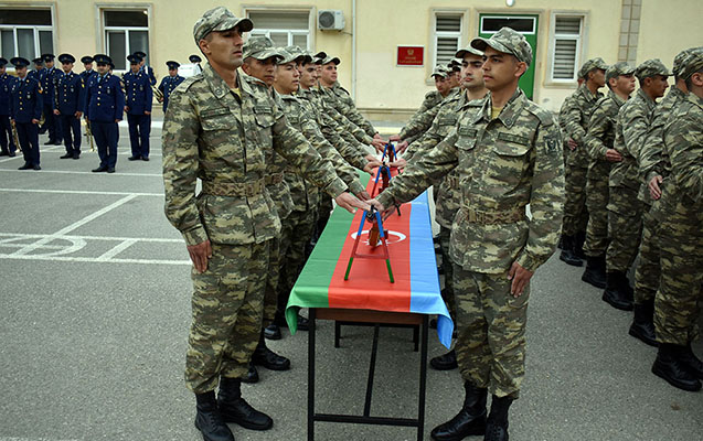 Gənc əsgərlərimiz and içdilər