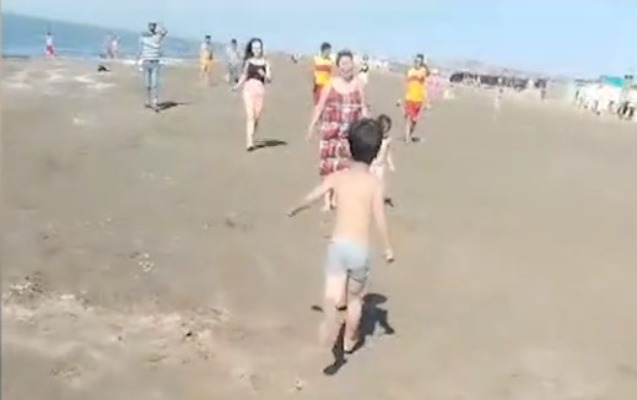 Çimərlikdə itkin düşən azyaşlı sağ tapıldı