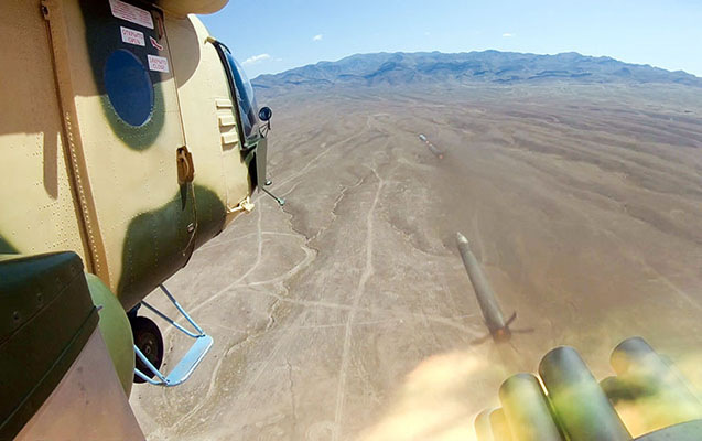 Şərti düşmən hədəfləri məhv edildi