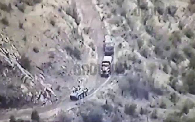 Ermənilər Xankəndi-Xəlfəli yolu ilə yenə silah daşıdı