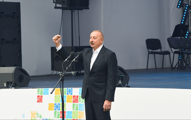 Prezidentin bayram tədbirindəki çıxışının