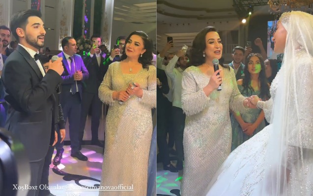 Xalq artistinin oğlunun toyu oldu