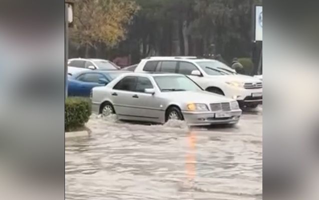 Bakı yağışdan sonra...