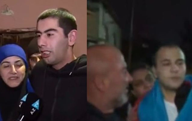 Hüseynlə Aqşin ailələrinə qovuşdular