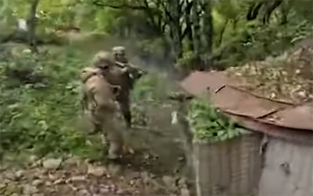 Antiterror tədbirləri zamanı çəkilmiş döyüş kadrları