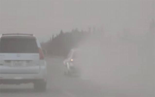 Magistral yolu tüstüyə bürüyən sürücü cəzalandırıldı