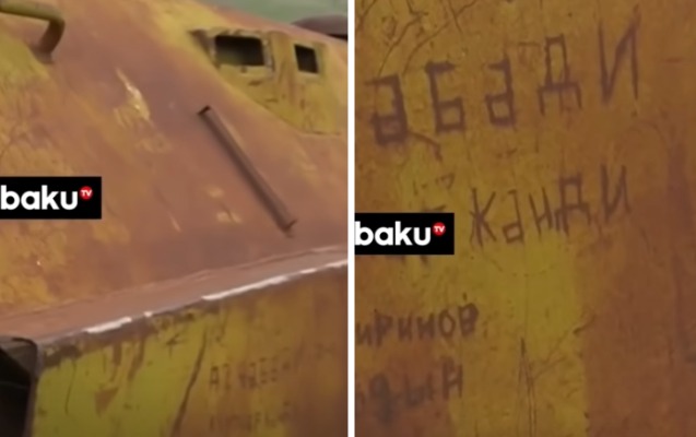 Qazaxın azad olunan kəndində 90-cı illərdən qalan texnikamız