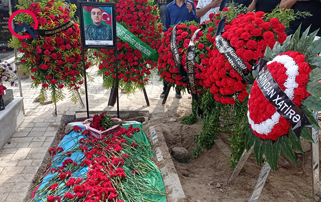 Hərbçimiz dəfn edildi