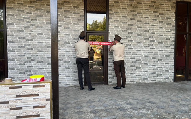 Yanğın təhlükəsi olan yeməkxana bağlandı