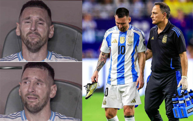 Messi zədələndi, ağladı