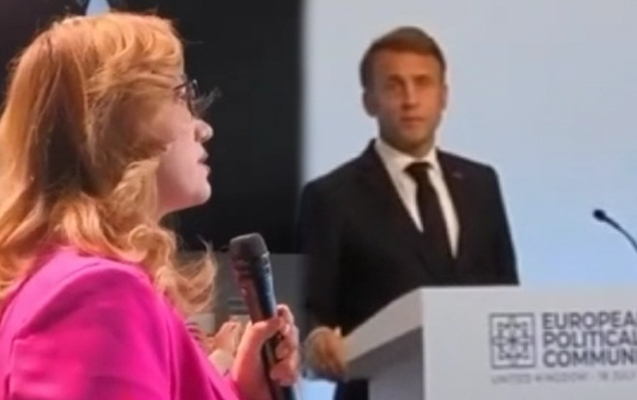 Makron azərbaycanlı jurnalistin sualına qərəzli cavab verdi