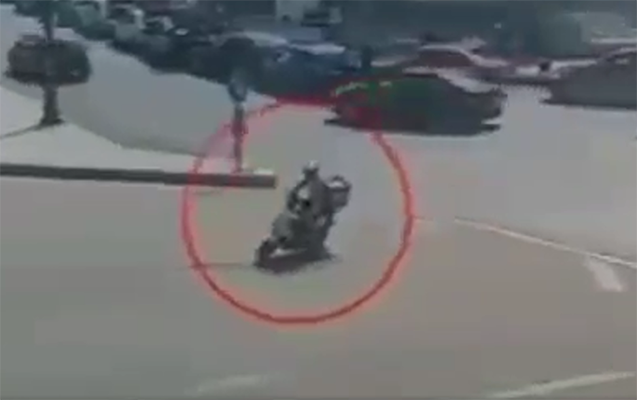 Qəzada ölən moped sürücüsünün yeni görüntüləri